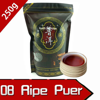 

2008 год Спелый чай Pu-erh Loose Tea China Yunnan Shu Puer Bag Упаковка 250г