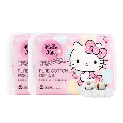 

Hello Kitty cotton 240 pieces 2 bags cleansing cotton beauty tools