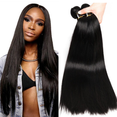 

YAVIDA Hair Brazilian Straight Hair 4 Bundles Virgin Brazilian Hair Weave Bundles Human Hair 7A Brazilian Virgin Hair Extension