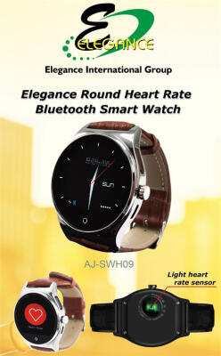 

Elegance круглые Смарт Часы Bluetooth Часы Heart Rate Звонки SMS Сидячий Напоминание Музыка Шагомер Sleep Monitor совместимый для Android IOS