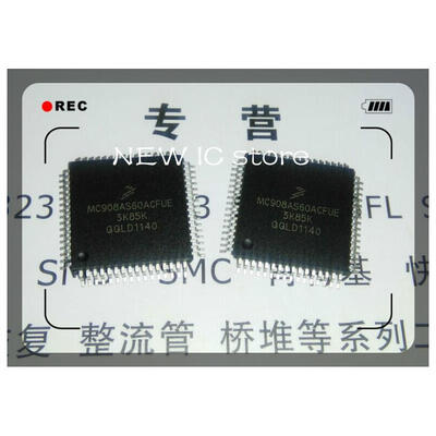 

5pcs/lot MC68HC908AS60ACFU new version MC908AS60ACFUE QFP64