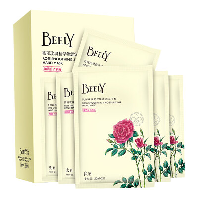 

BEELY Rose Essence Smoothing Nourishing Hand Mask Gift Box 20ml2 Pieces6 Bags Moisturizing Moisturizing Moisturizing Exfoliating Repairing to Cracking Fine Line Men&Women Hand Mask