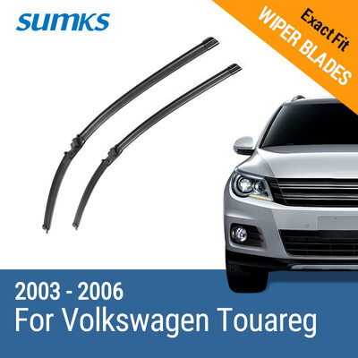 

SUMKS Wiper Blades for Volkswagen Touareg 26"&26" Fit Side Pin Arms 2003 2004 2005 2006
