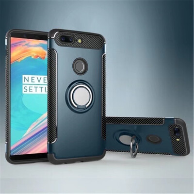 

Huawei Honor V8V9V10 Armor Car Magnetic Suction Ring Bracket Silicon TPU Hard PC Phone Case