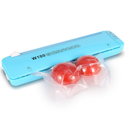 

Baijie Baijie vacuum sealing machine household vacuum packaging machine automatic vacuuming with knife packaging machine consumer&commercial food vacuum machine blue W-100