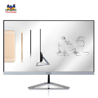 

ViewSonic Streaming 27-inch flagship 66mm slim metal fuselage AH-IPS screen love eyes do not flash computer monitor VX2776-smhd
