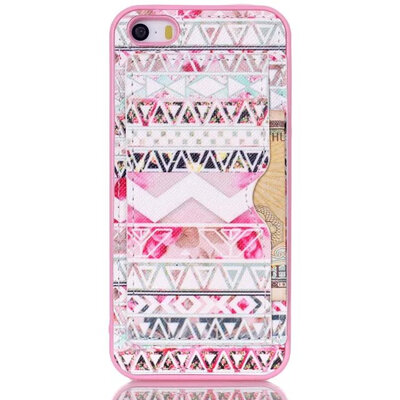 

мити оптовой цены красочные картины пу кожаный чехол для iPhone 5S Apple iPhone 5 в случае phone5s карты стоят телефон Shell