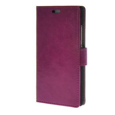 

MOONCASE Smooth PU Leather Flip Wallet Card Slot Bracket Back чехол для Huawei Ascend P8 lite Purple