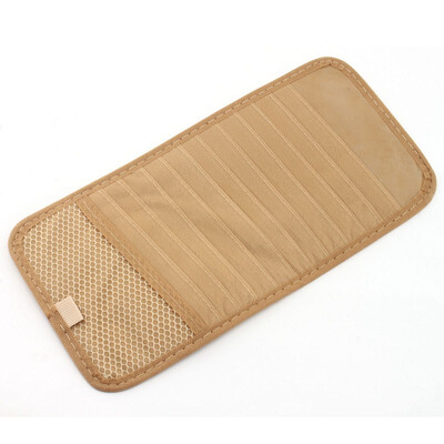 

Car CDDVD Holder 12 Disc Storage Case Sun Visor Sleeve Wallet Clip