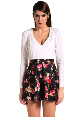 

Sexy Womens V-Neck Long Sleeve Casual Summer Cocktail Party Short Slim Dress