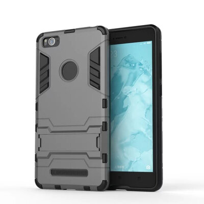 

For Xiaomi Mi4i Mi 4i 4C M4i Hard Silicone+PC Hybrid Iron Man Combo Armor Shield 3D Case For Xiaomi 4C Stand Back Cover Housing