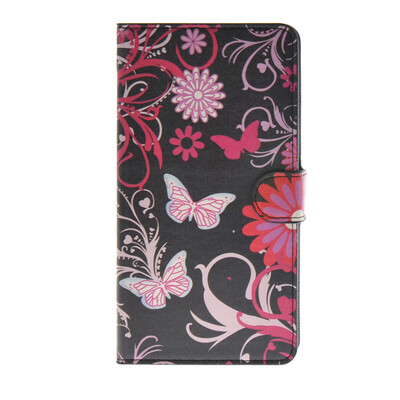 

MOONCASE Butterfly style Leather Side Flip Wallet Card Slot Stand Pouch ЧЕХОЛ ДЛЯ Samsung Galaxy Mega 2 G750F