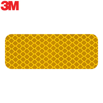 

3M magnetic reflective stickers car stickers scratch stickers universal stickers long fluorescent yellow 38cm 10 pieces