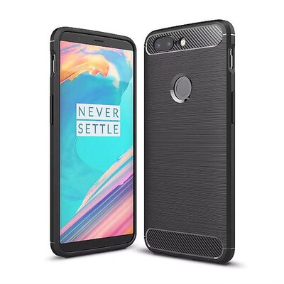 

Черный OnePlus 5T Высокое качество щеткой углеродного волокна падение сопротивление телефон дело