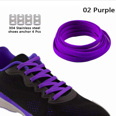 

JUP 8 пар Lazy Not Tie Shoelaces Металлическая мода Простой без шнуровки Люминесцентный зеленый без закрытия на плоских подошвах