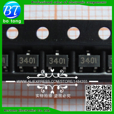 

200pcs/lot AO3401A AO3401 3401 SOT-23 4.2A/30V P-channel patch field effect tube