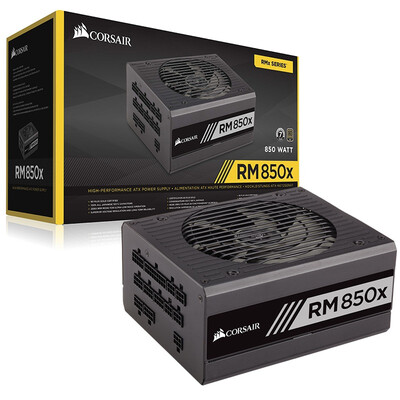 

Американский Corsair (USCorsair) номинальный 850W RM850x мощность (80PLUS Gold / полный модуль / низкая нагрузка вентилятор останавливается / лет гарантии)