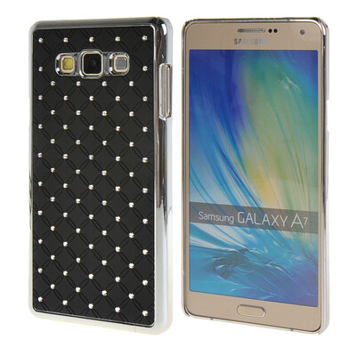

MOONCASE Galsxy А7 Футляр Роскошные Chrome горный хрусталь Bling Звезда задняя крышка чехол для Samsung Galsxy A7 Черный