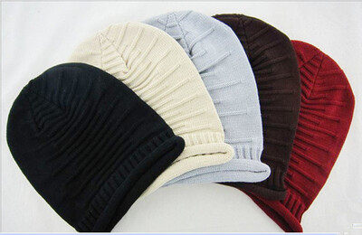 

Spring Fashion Men Knitted Winter CapCasual Beanies for Men Solid Color Hip-hop Slouch Skullies Bonnet Unisex Cap Hat Gorro