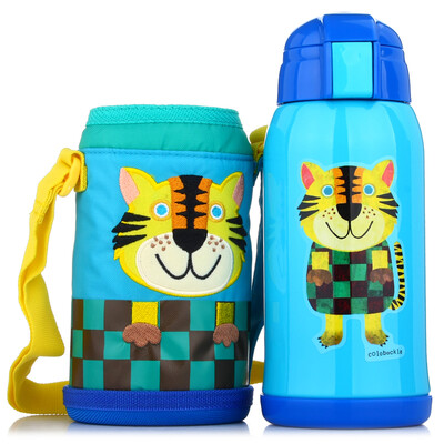 

Tiger Tiger Tiger Insulation Cup with Tube Cup Set Student Water Bottle 304 Stainless Steel Water Cup MML-C06C-CT Tiger