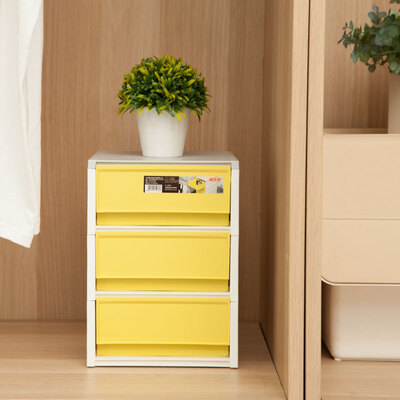

Citylong drawer storage box plastic storage box desktop storage box office storage cabinet single layer 3050 red 25L 5068