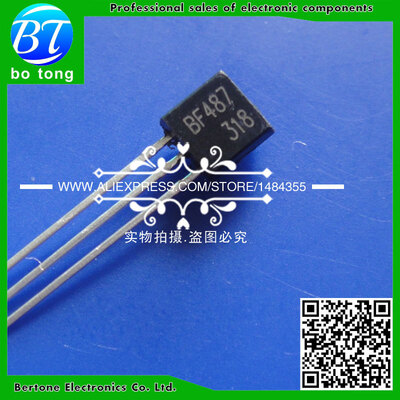 

free shipping 20PCS/Lot BF487 F487 TO-92 400V100MA NPN