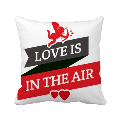 

Valentines Day Love Is In The Air Square Throw Pillow Insert Cushion Cover Home Sofa Decor Gift