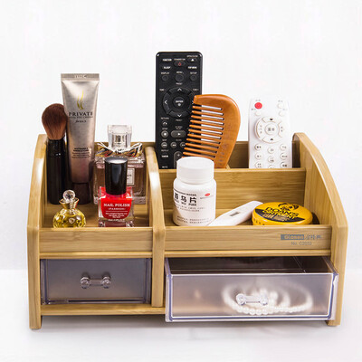 

Jinlongxing glosen storage box wooden pen holder desk finishing rack locker cosmetics remote control storage supplies seat wood grain