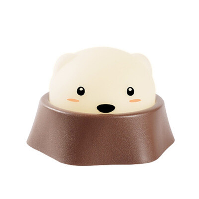 

qianyue playing hamster night light Christmas gift lover USB charging pat switch creative cute bedside lamp baby feeding lamp