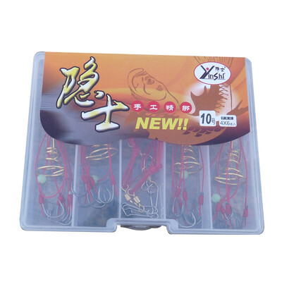 

Hermit handmade fine tied two boxes loaded on the 9th explosion hook hook hook fishing gear fishing supplies