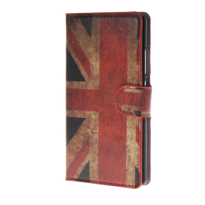 

MOONCASE UK British Flag Leather Side Flip Wallet Card Slot Stand Pouch ЧЕХОЛ ДЛЯ Huawei Ascend P8