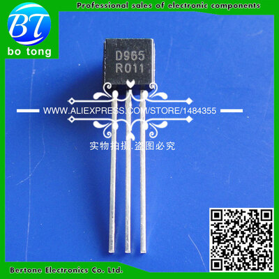 

Free Shipping 2SD965 D965 5A/20V/1W Transistor TO-92 (500PCS/Lot)