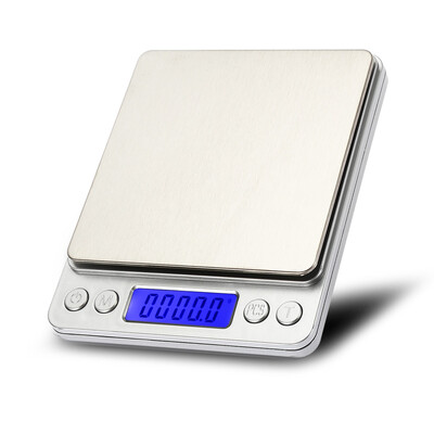 

3kg 01g Mini Digital Scale Stainless Steel Platform Weighing Tool with Tray