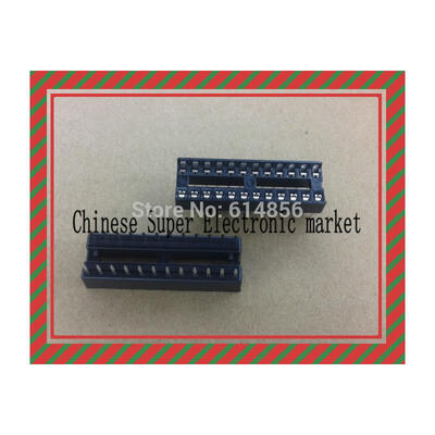 

20pcs 24 Pin 254mm DIP SIP IC Sockets Adaptor Solder Type Narrow
