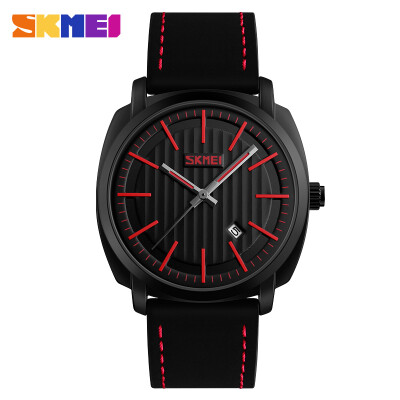 

SKMEI Merk mannen Fashion Casual Sport Horloges Mannen Waterdichte Lederen Quartz Horloge Man Militaire Polshorloge Relogio Mascul