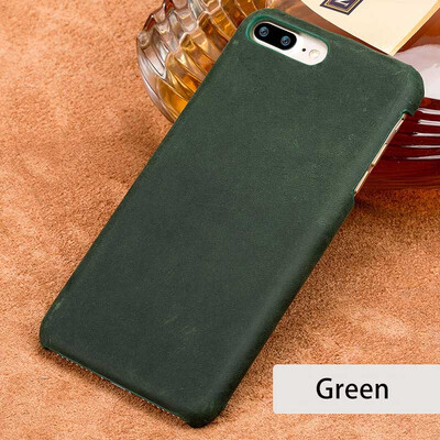

LANGSIDI Genuine Leather Phone Case For iPhone 7 Plus Case Vintage Crazy horse skin Back Cover
