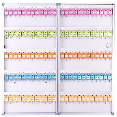 

Deli deli 120 aluminum alloy key management box key finishing storage cabinet silver 50803