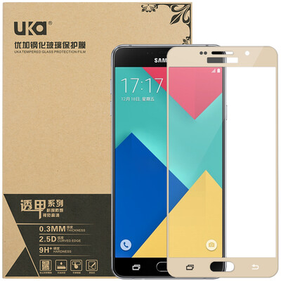 

Плюс отличный Samsung A7 / A7100 / A7108 полного охвата полноэкранных пленок ламинированных закаленное стекло / защита телефона фильм золото