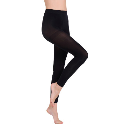 

LANGSHA Lady spring-autumn 120D velvet cropped leggings 3-pair set Black Average size