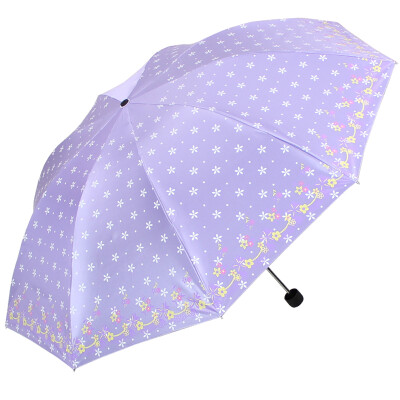 

Jingdong supermarket] umbrella umbrella UPF50 + increase the reinforcement of the heart full of love color blue plastic three fold business sunny umbrella umbrella beige beige 33322E