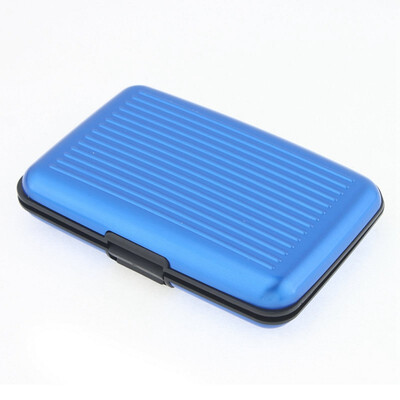 

Multi Color Credit Metal Holder Wallet ID Purse Business Card BLUE