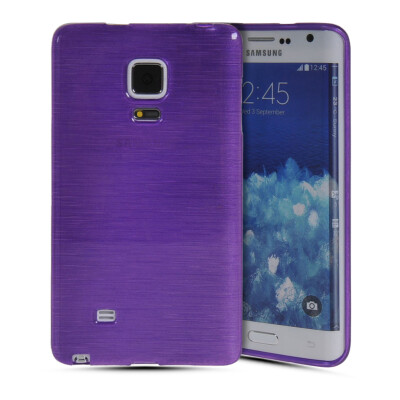 

MOONCASE Soft Flexible Silicone Gel TPU Skin Shell Back Case Cover for Samsung Galaxy Note Edge Purple