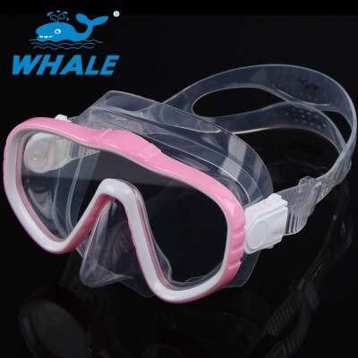 

Whale Brand Professional Diving Mask Goggles Wide Vision Watersports Оборудование с анти-туманом Цельная линза Закаленное стекло