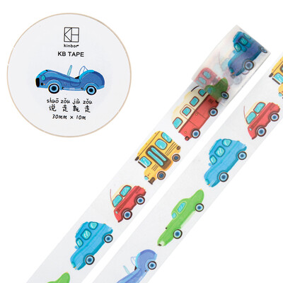 

Kinbor hand book&paper tape 30mm10m hand book sticker creative color tape hot air balloon DTB64184