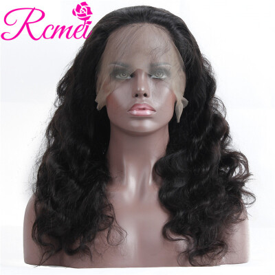 

Rcmei Hair 8A Brazilian Virgin Hair Body Wave 360 Wigs 150 Density Full Lace Cap Band Human Hair 360 Lace Frontal Wigs