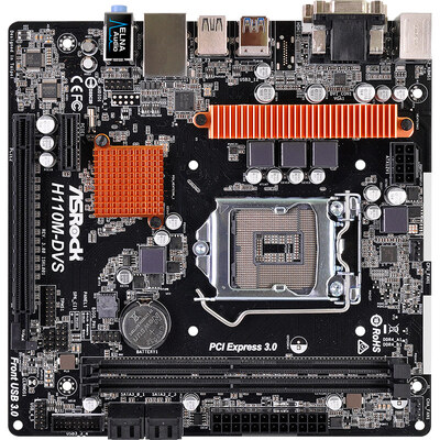 

Материнская плата ASRock H110M-DVS R3.0 (Intel H110 / LGA 1151)
