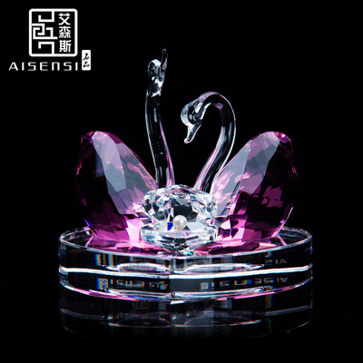 

AISENSI car perfume car perfume seat swan crystal ornaments Yang Tian Gao Ge purple