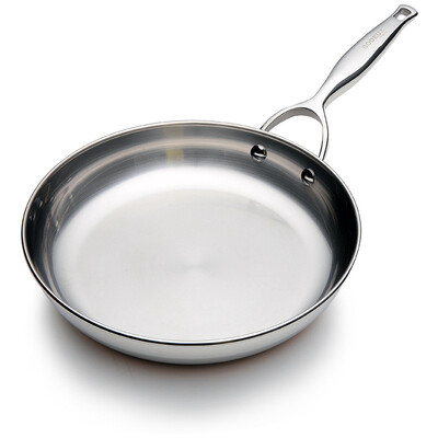 

Jingdong Supermarket Platinum Dili Bodeux royal frying pan 28CM pure copper core fast hot 304 stainless steel non-fog non-stick pan insulation casting handle induction cooker gas stove general