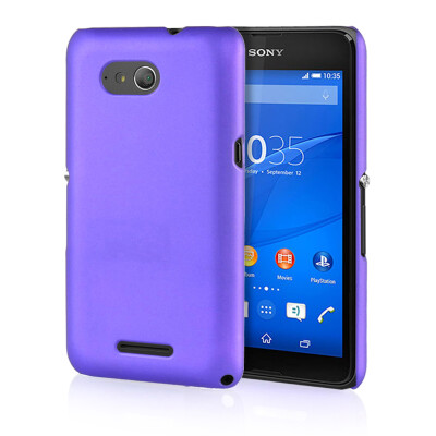 

MOONCASE Hard Rubberized Rubber Coating Devise Back ЧЕХОЛ ДЛЯ Sony Xperia E4G Pueple