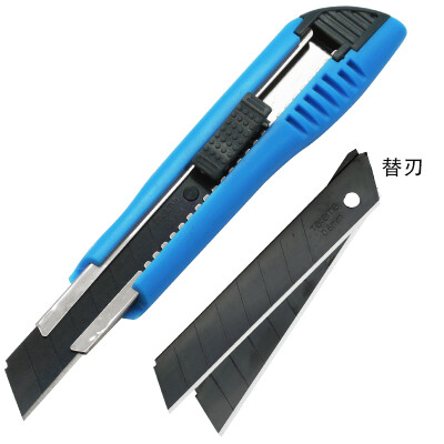 

Takama 503018 utility knife large 18mm paper cutter wallpaper knife push twist automatically lock office knife black blade 3 piece